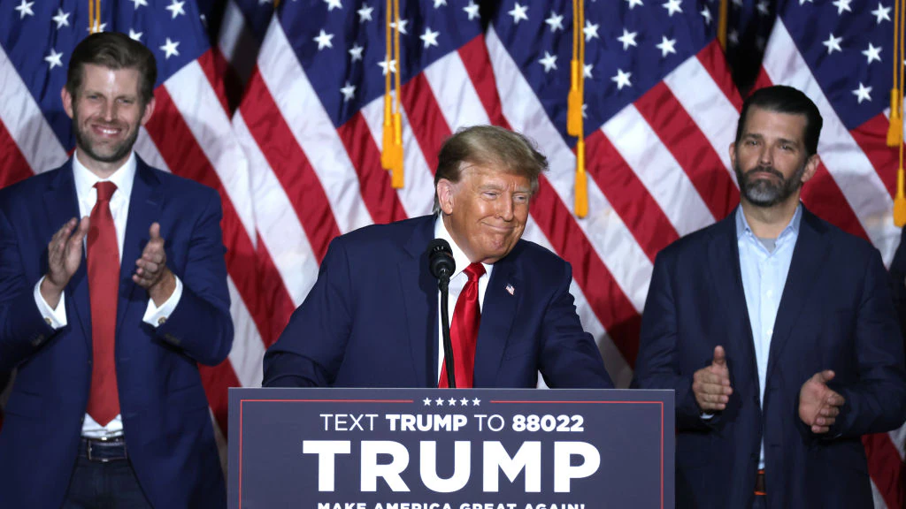 Donald Trump, Eric Trump and Donald Trump Jr