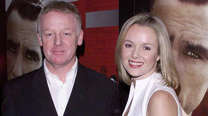 Les Dennis and actress Amanda Holden 