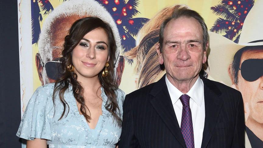 HOLLYWOOD, CA - DECEMBER 07: Actor Tommy Lee Jones and daughter Victoria Jones arrive at the premiere of 'Just Getting Started' at ArcLight Hollywood on December 7, 2017 in Hollywood, California. (Photo by Axelle/Bauer-Griffin/FilmMagic)