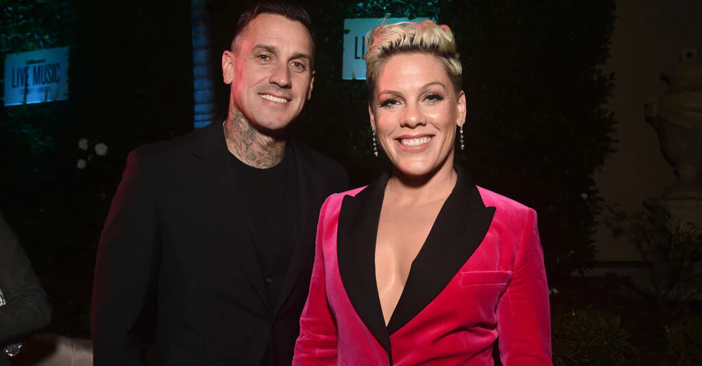 Pink shares sweet 18th anniversary message to Carey Hart but admits they 'almost didn't make it to this one'
