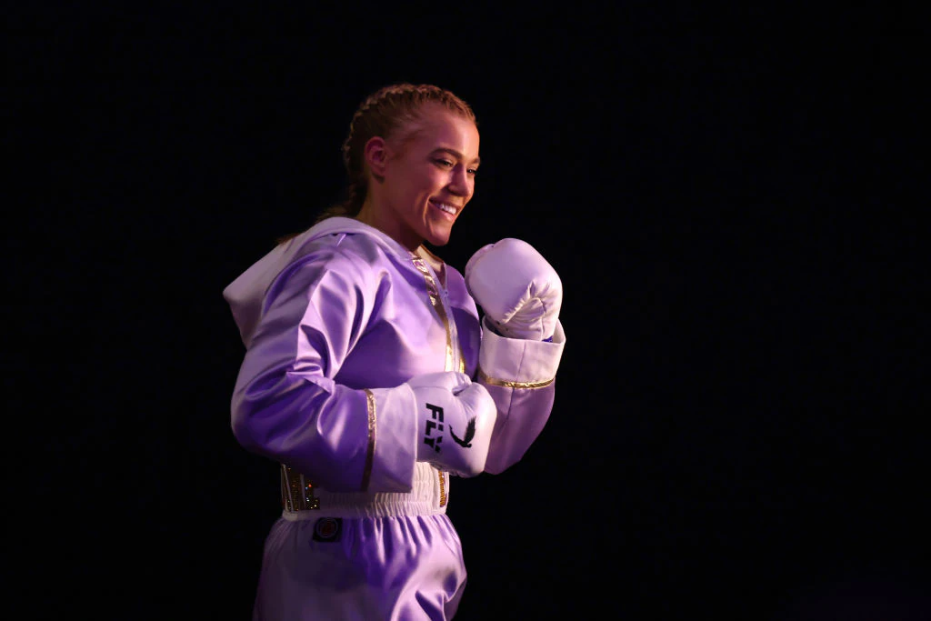 Boxing fans outraged as Elle Brooke and Paige VanZant strip down at weigh-in ahead of championship fight