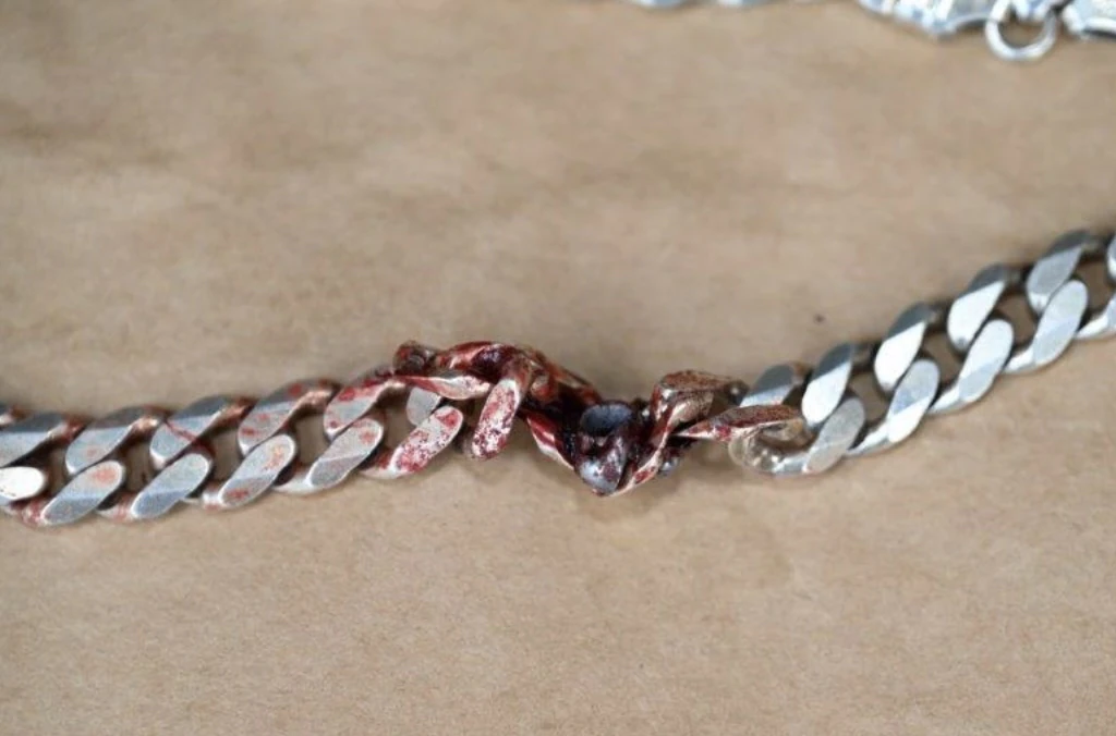 Man's silver necklace saves his life from bullet that would 'have ended up' in his neck